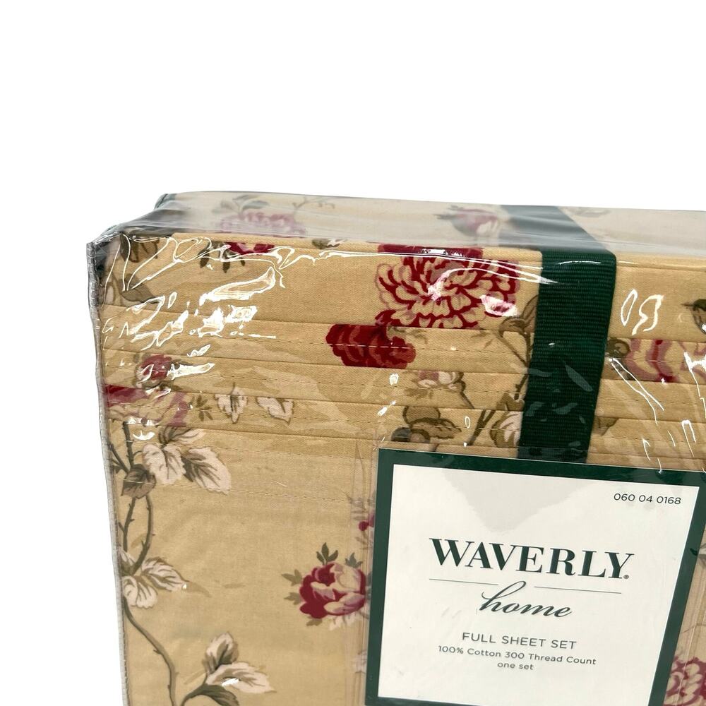 Waverly Full Sheet Set Garden Room Sonata Harbor House Norfolk Rose Very Rare - Picture 5 of 7